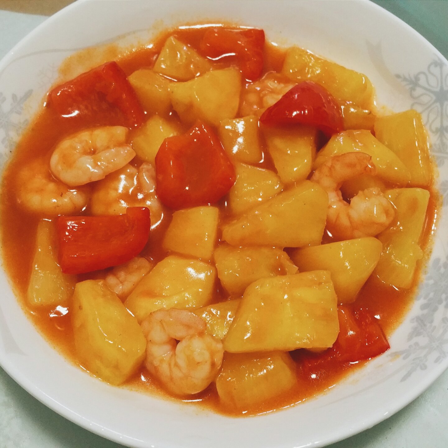菠萝咕咾虾