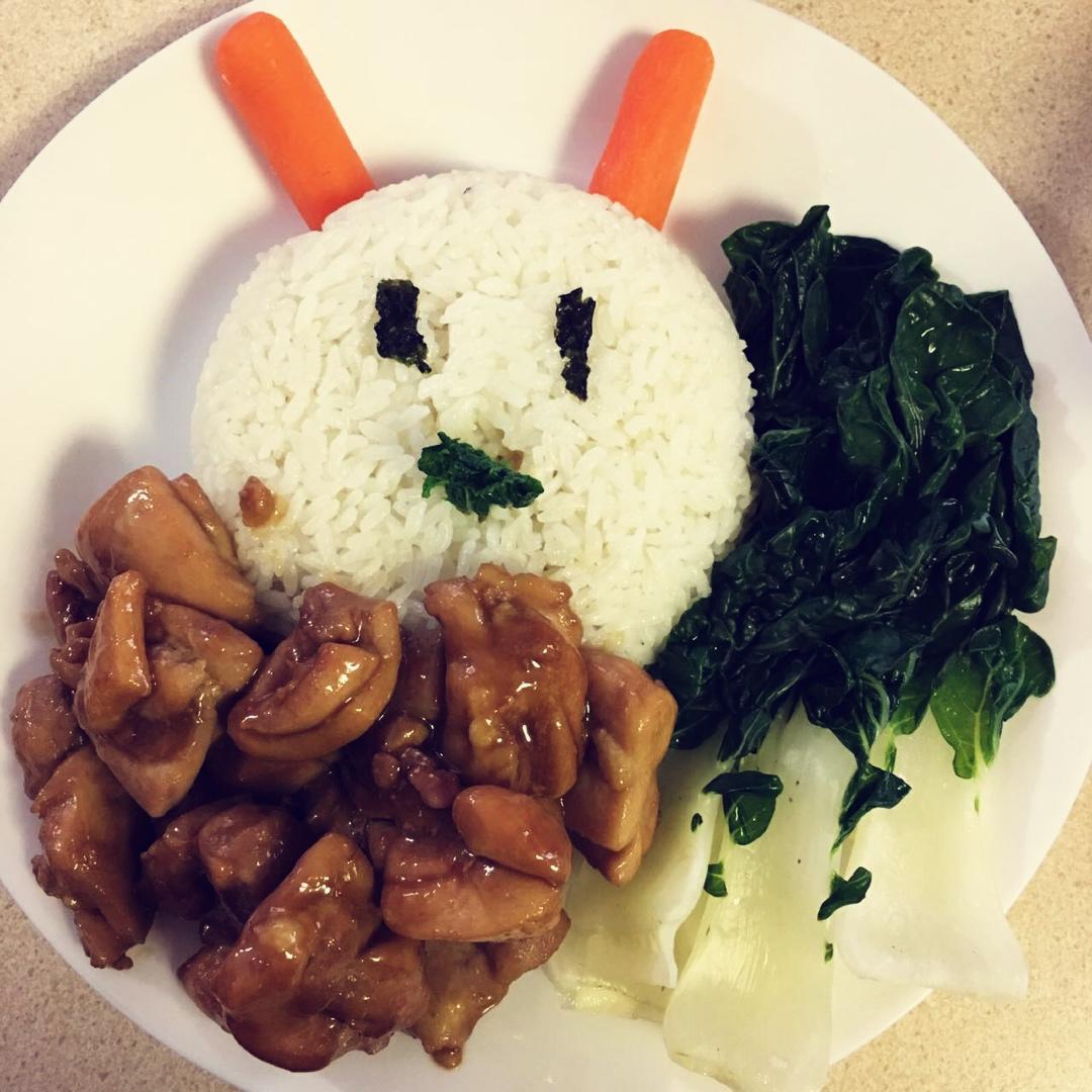 简单快手照烧鸡腿饭