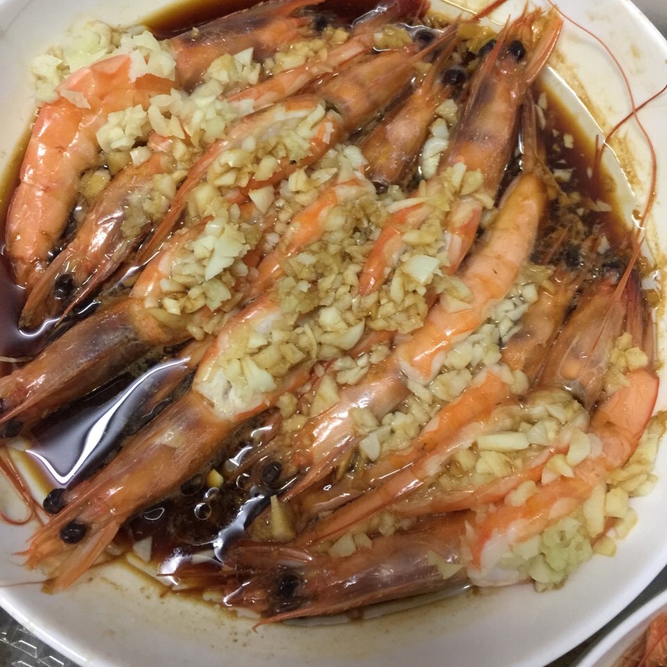 蒜蓉开背虾