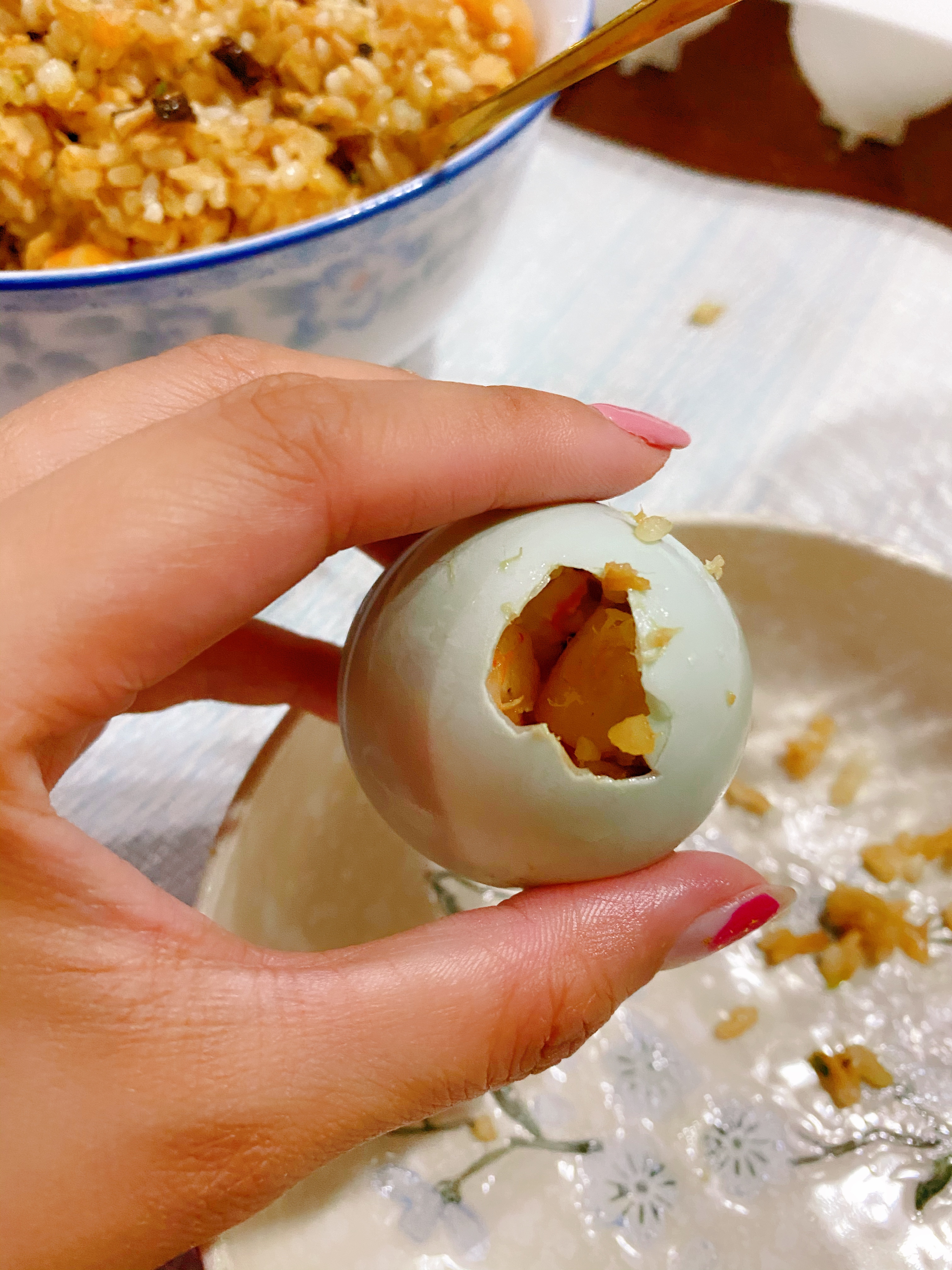 咸蛋黄糯米蛋的做法 步骤6