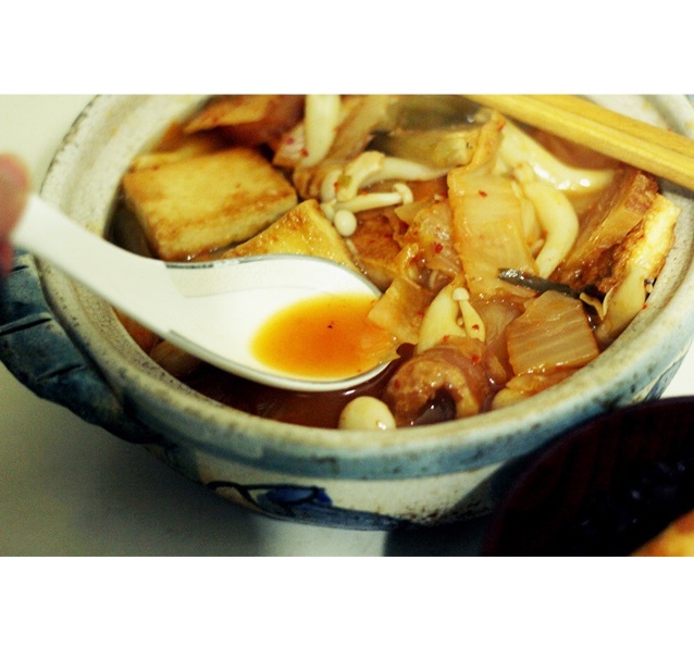 辣白菜豆腐锅