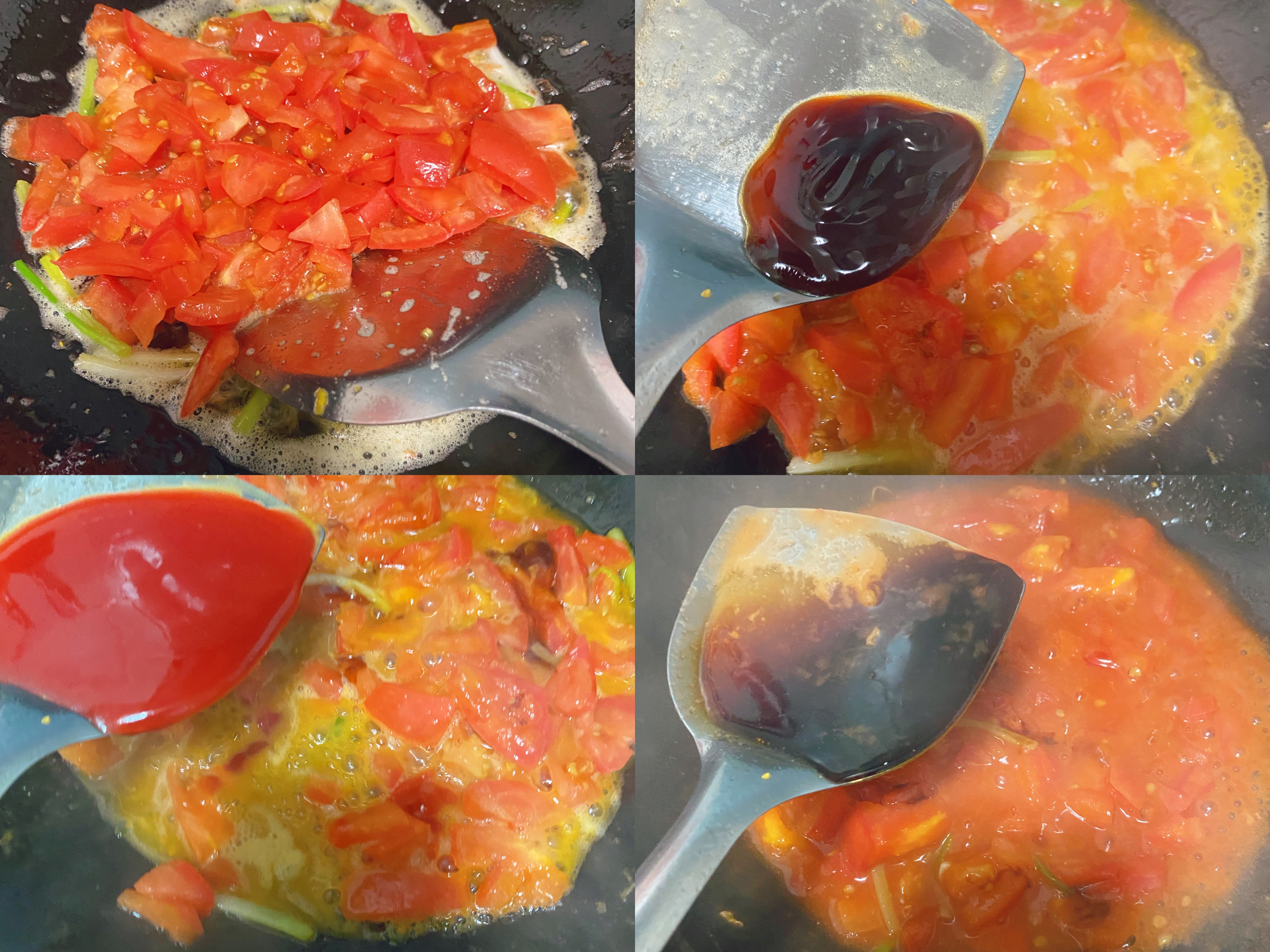 鲜美的番茄虾滑鸡蛋面的做法 步骤3