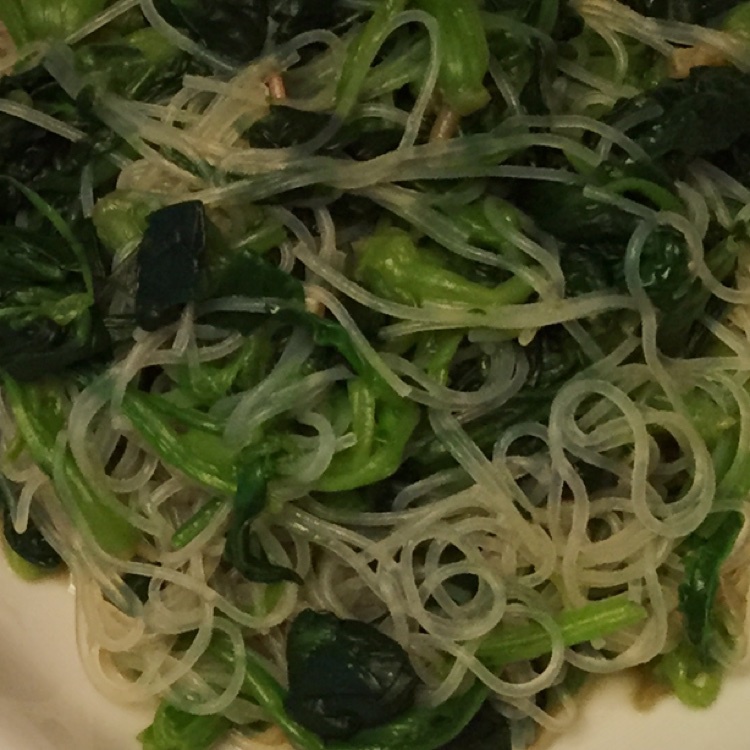凉拌菠菜粉丝