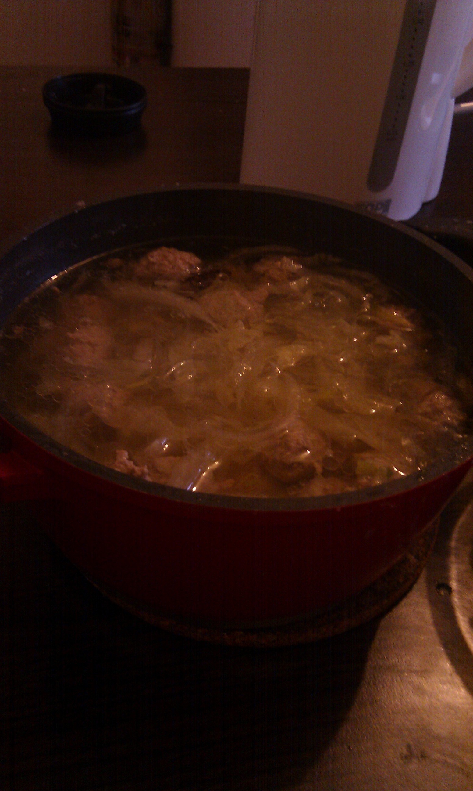 白菜丸子粉丝汤