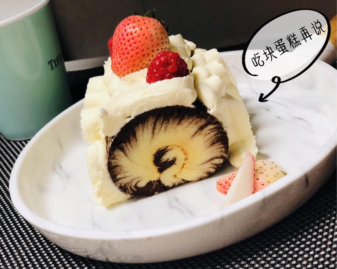 可可戚风蛋糕卷