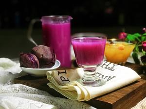 秋冬暖饮-自带美颜的紫薯百合银耳露的做法 步骤4