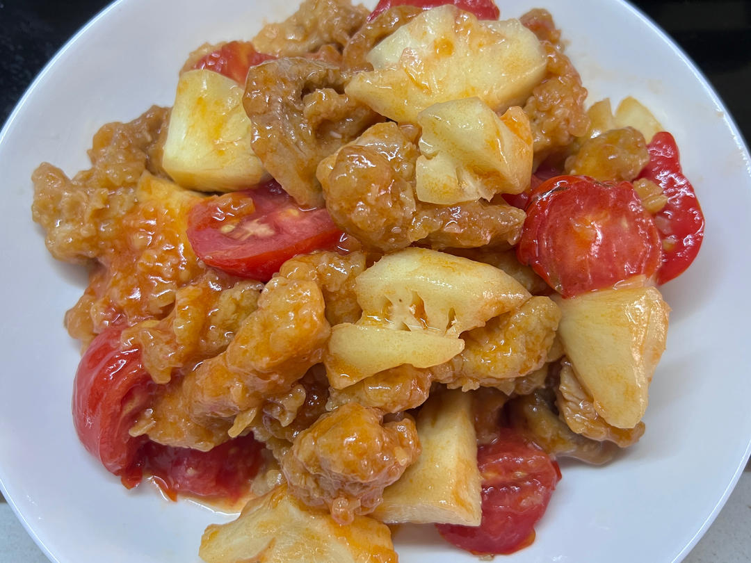 菠萝咕噜里脊肉（炒鸡好次）