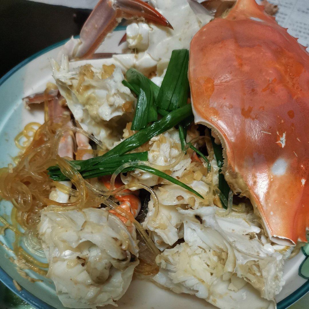 蒜蓉粉丝蒸梭子蟹
