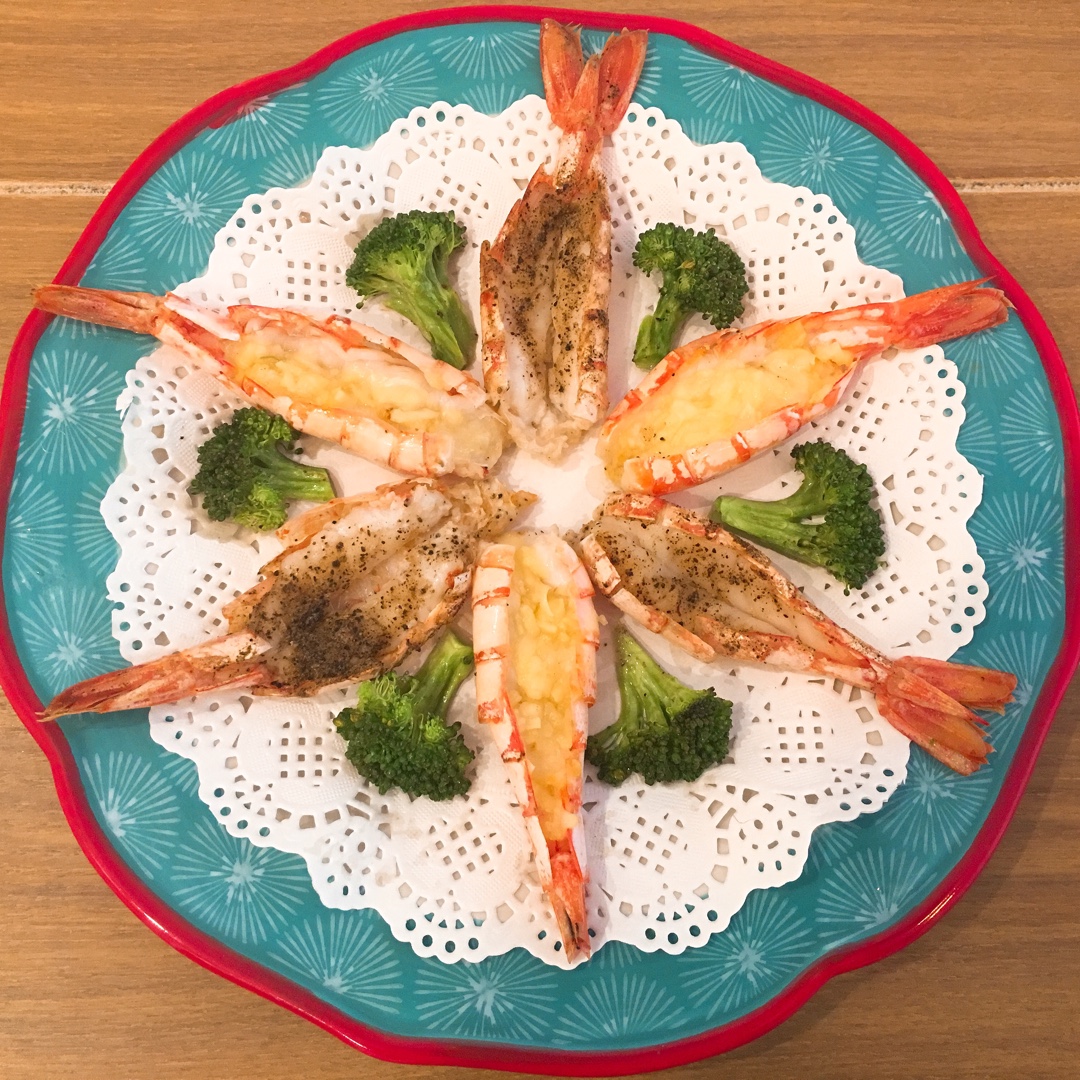 芝士蒜蓉烤阿根廷红虾