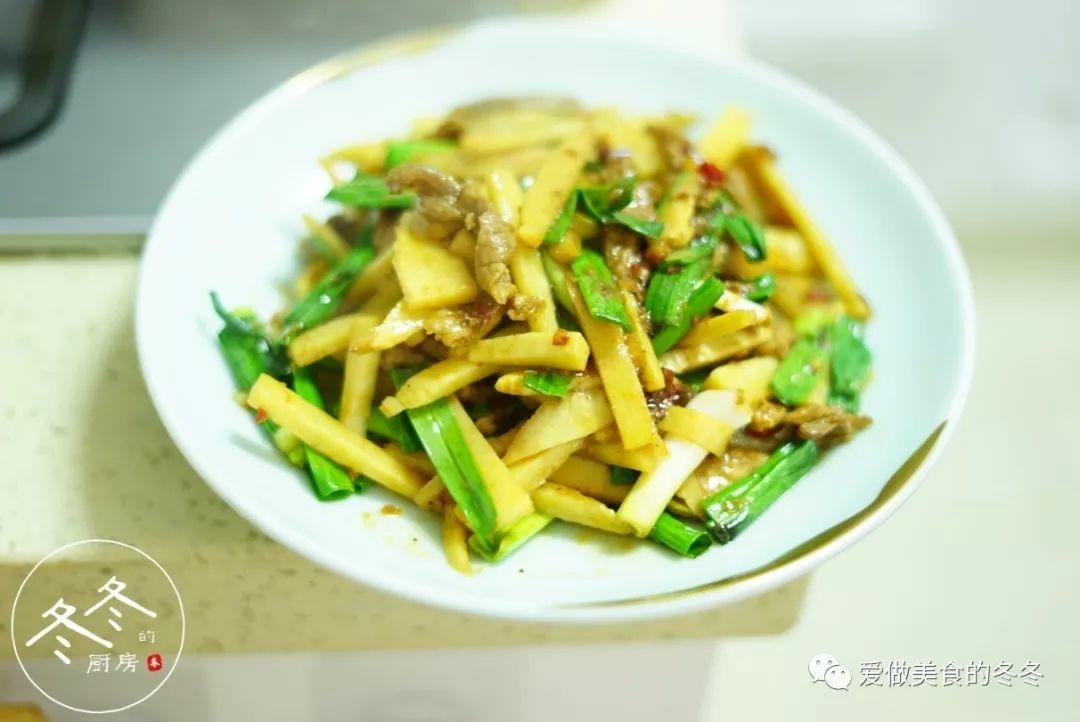 ❤酸笋炒肉丝的做法