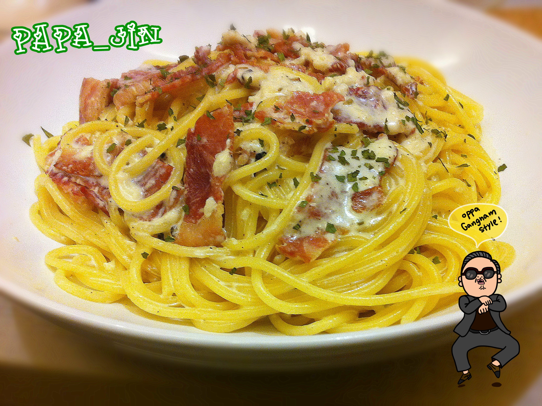 培根奶油意大利面