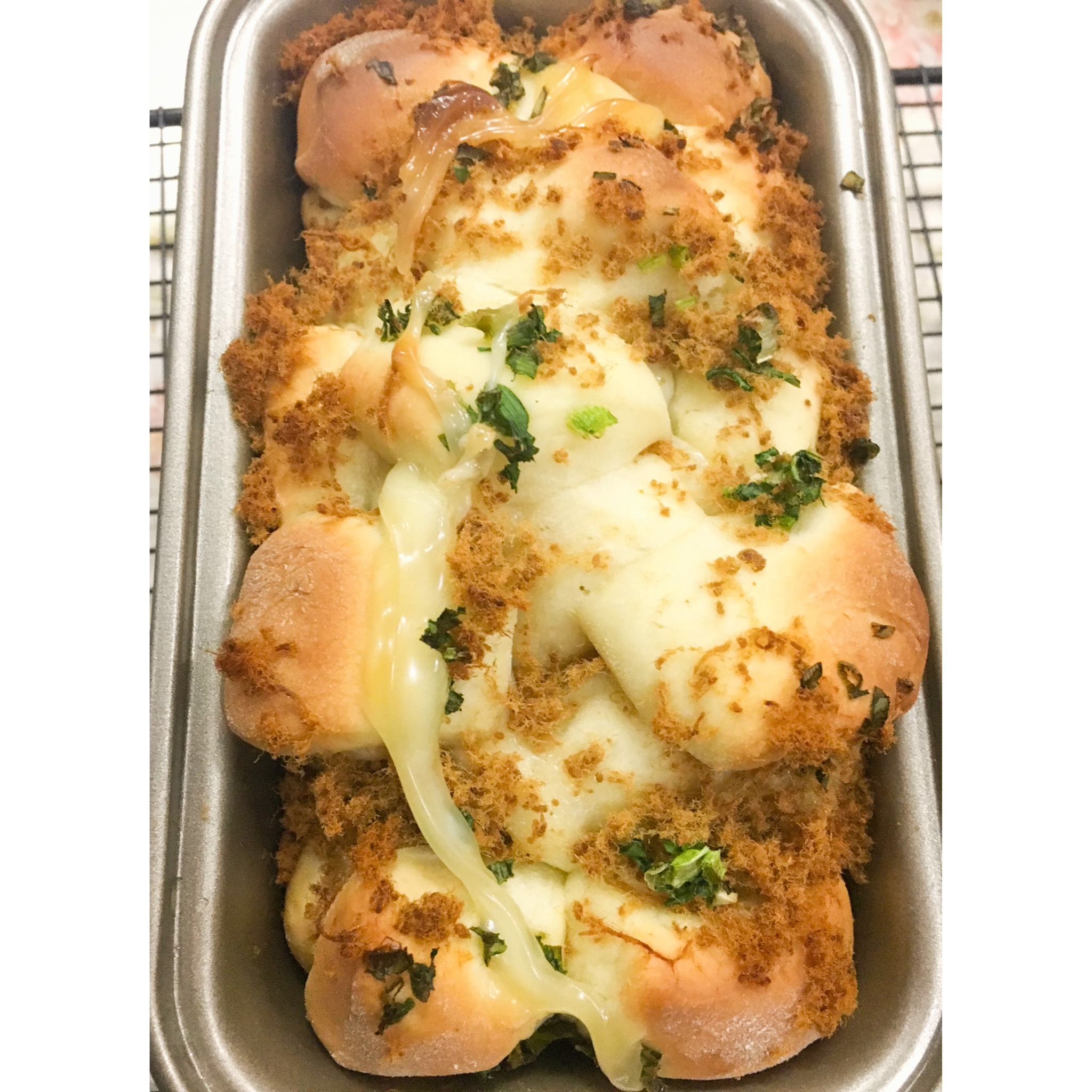 肉松手撕面包—超软会爆浆的面包哟