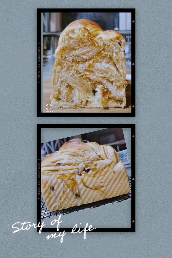 双重拉丝的红糖麻薯吐司