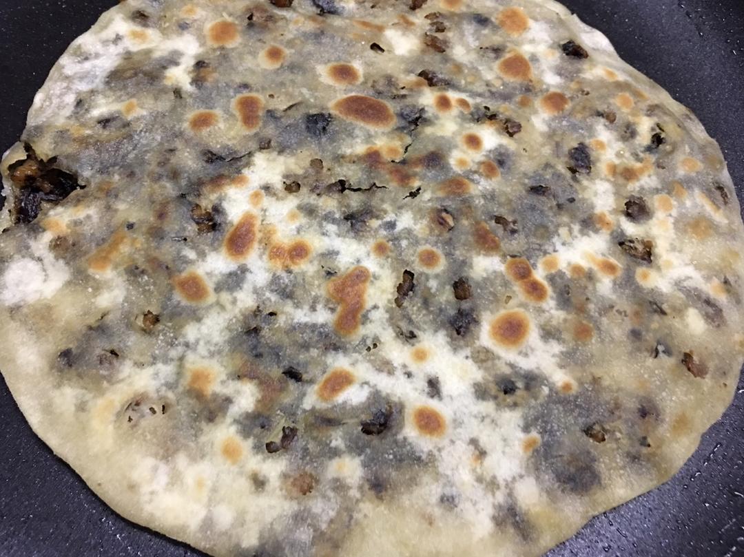 超级简单梅干菜肉饼(麦饼)