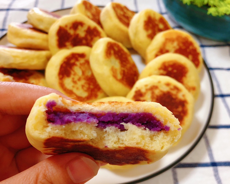 好吃的紫薯山药饼的做法