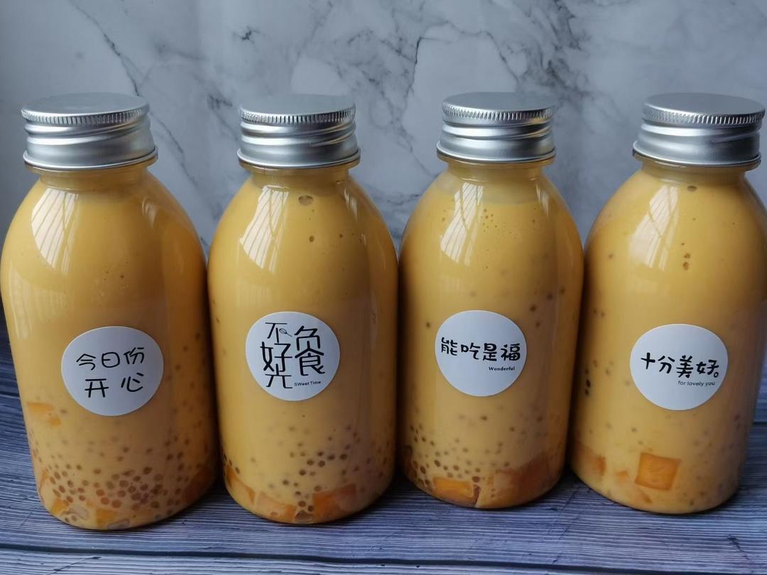 港式甜品——杨枝甘露(芒果西米露)附芒果花切法