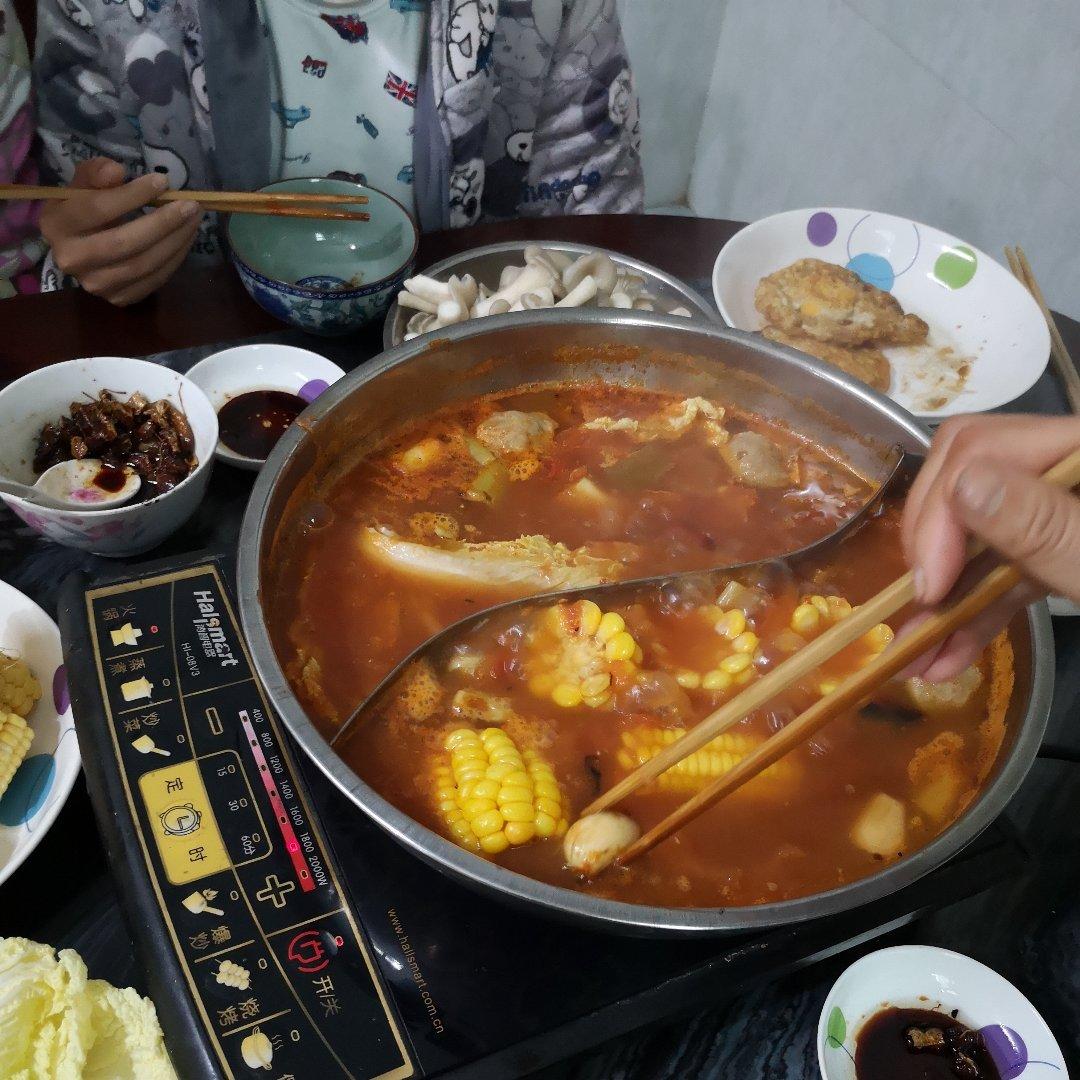暖心暖胃的快手番茄火锅