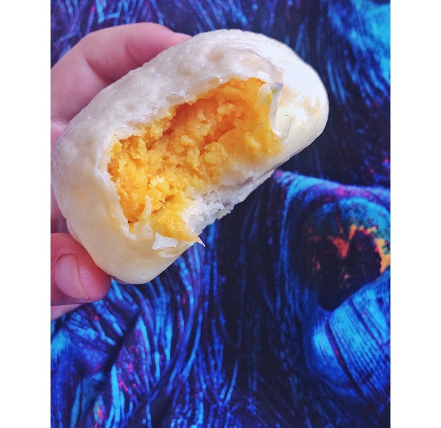 健康红薯奶黄包