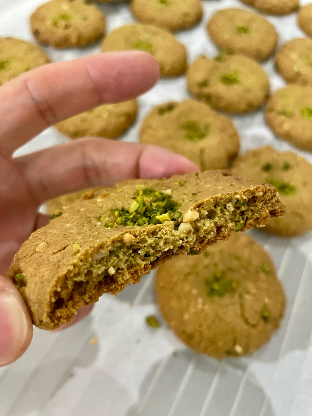 黄油开心果桃酥