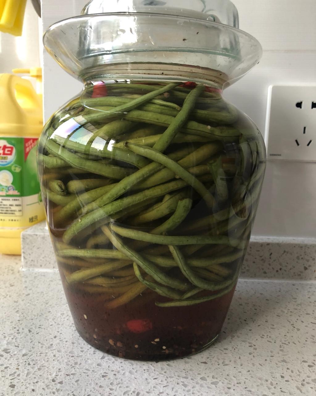 麻咪爱吃辣做的自制酸豆角