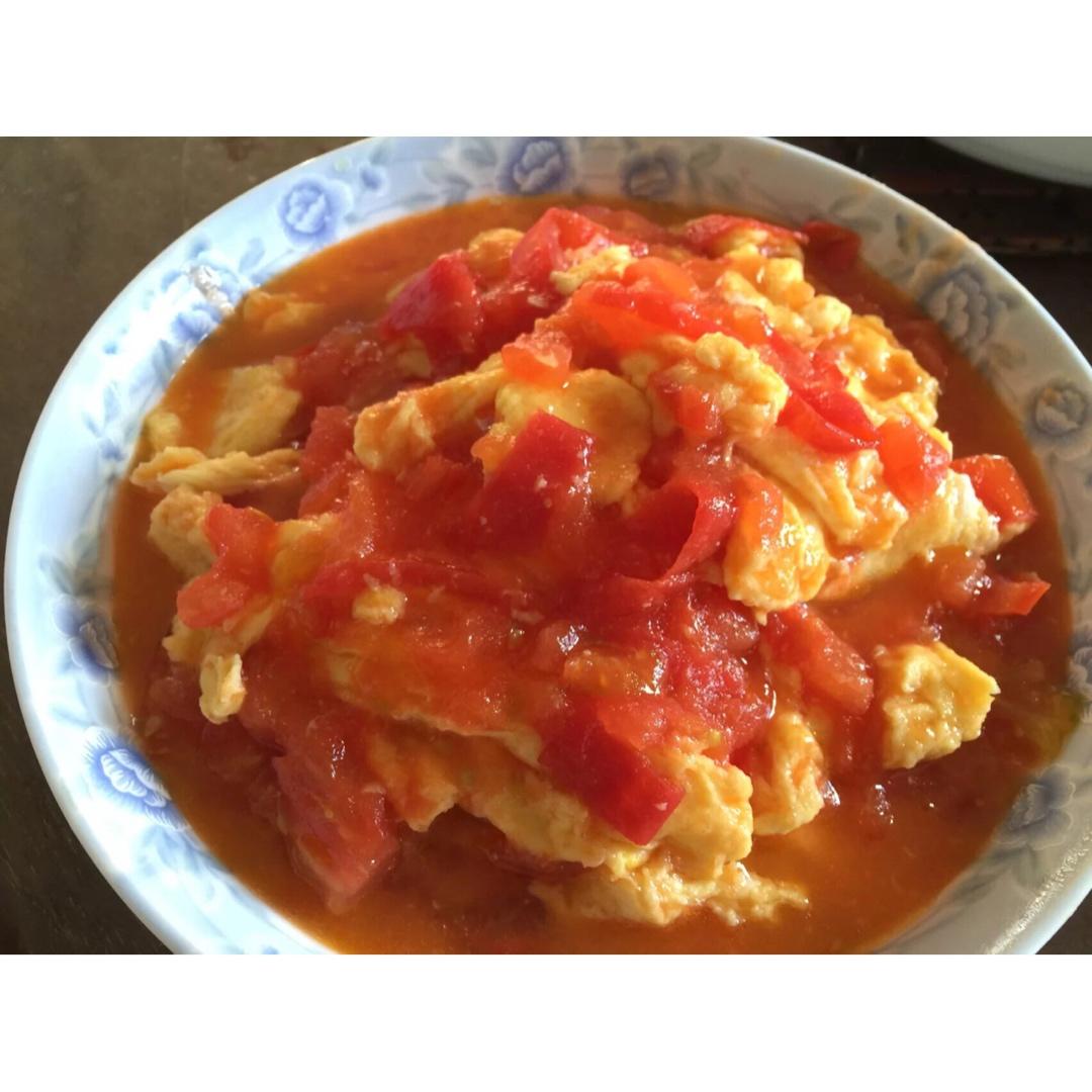 鸡蛋炒西红柿i