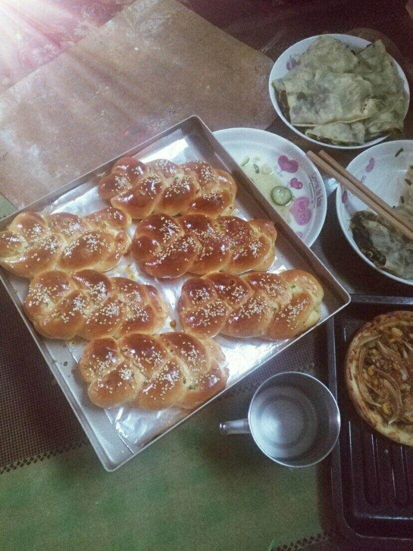 香葱肉松面包（烫种法）