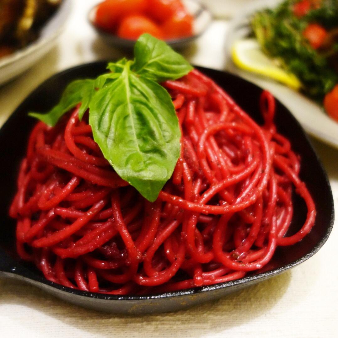 甜菜根意面