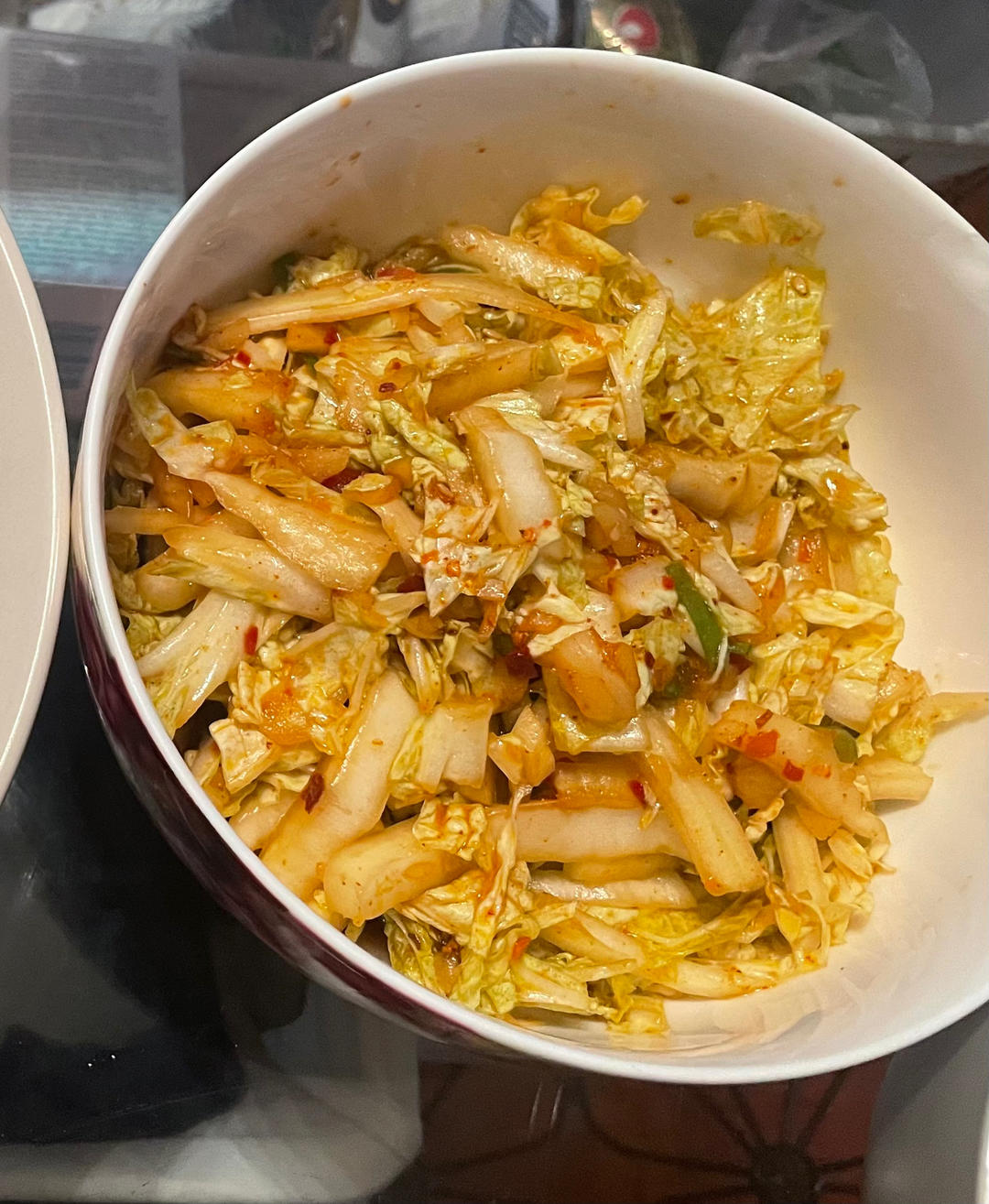 简单白菜粉丝凉菜