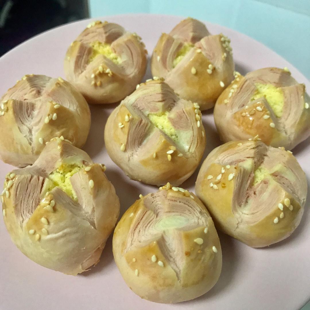 花开富贵之四种口味的椰蓉开口酥