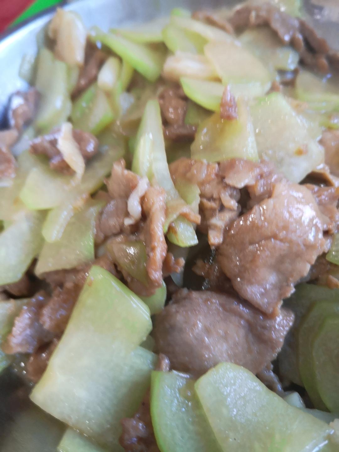 佛手瓜炒肉片