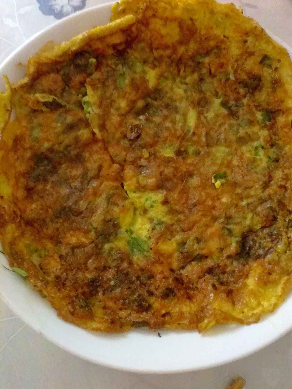 韭菜煎蛋饼