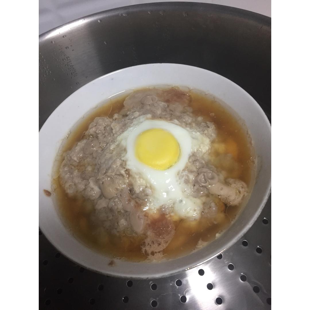 肉饼蒸蛋