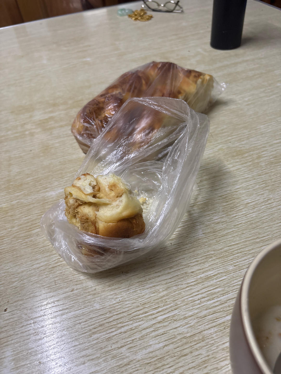 香葱肉松手撕吐司