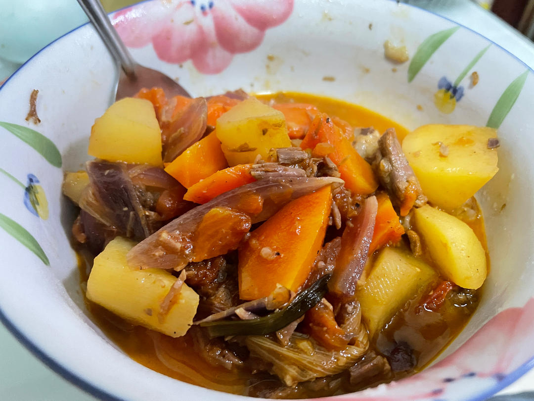 土豆番茄炖牛腩（高压锅版）