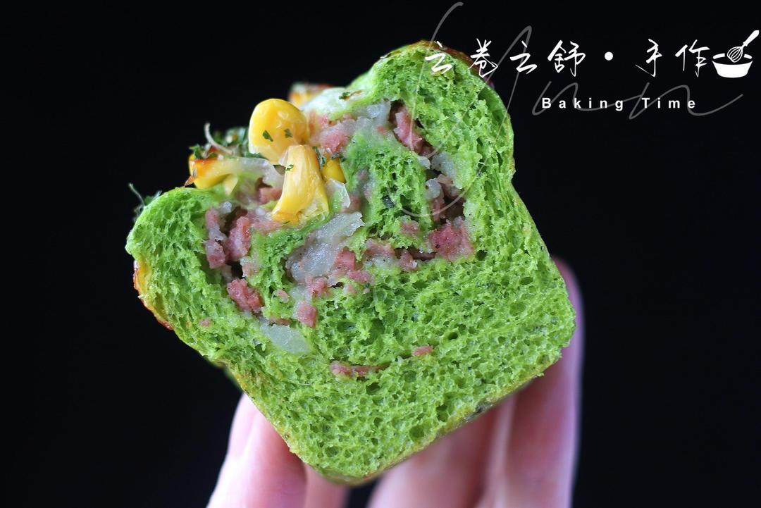 菠菜脆肠土豆mini吐司