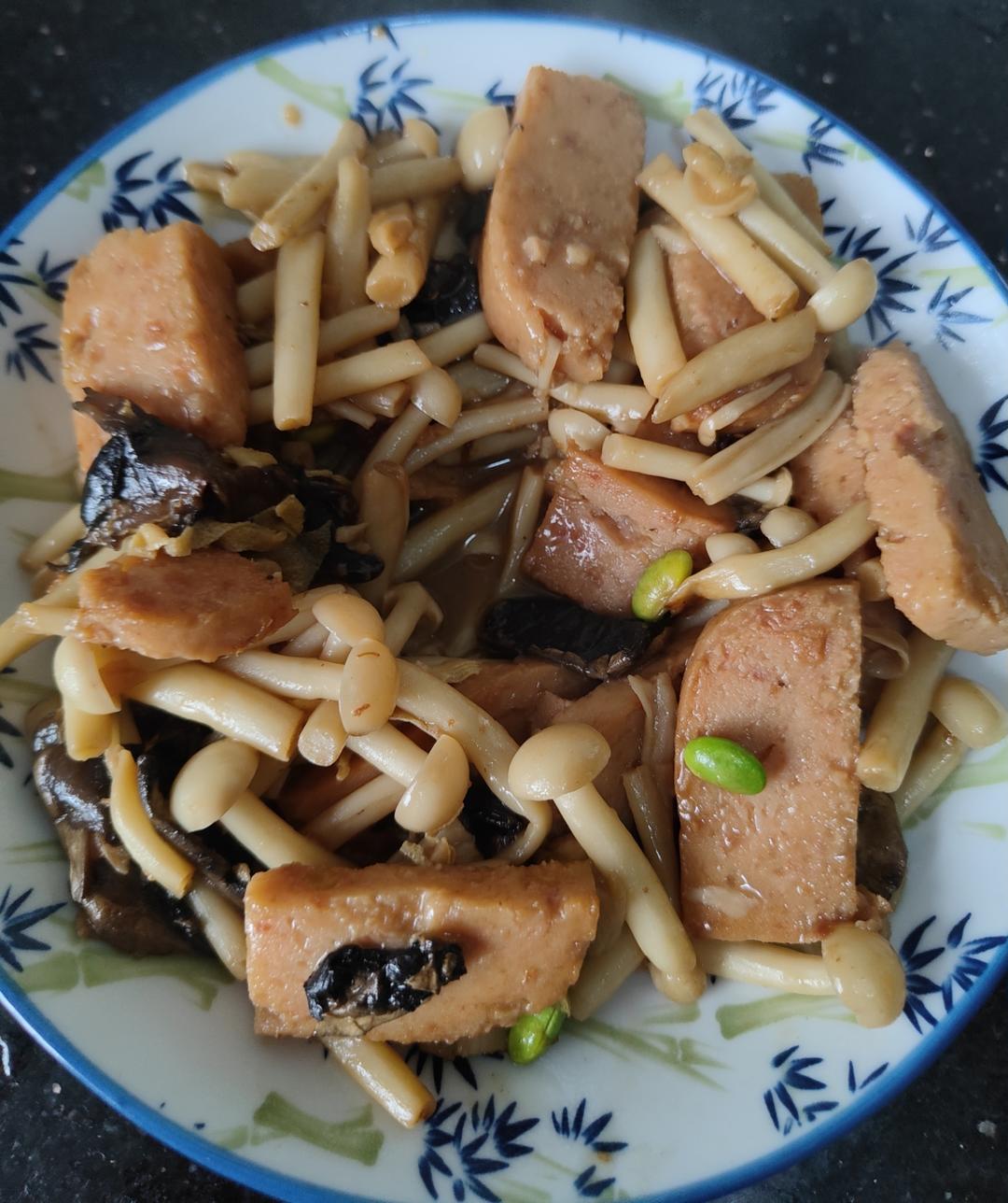 神仙吃法❤️白玉菇炒火腿