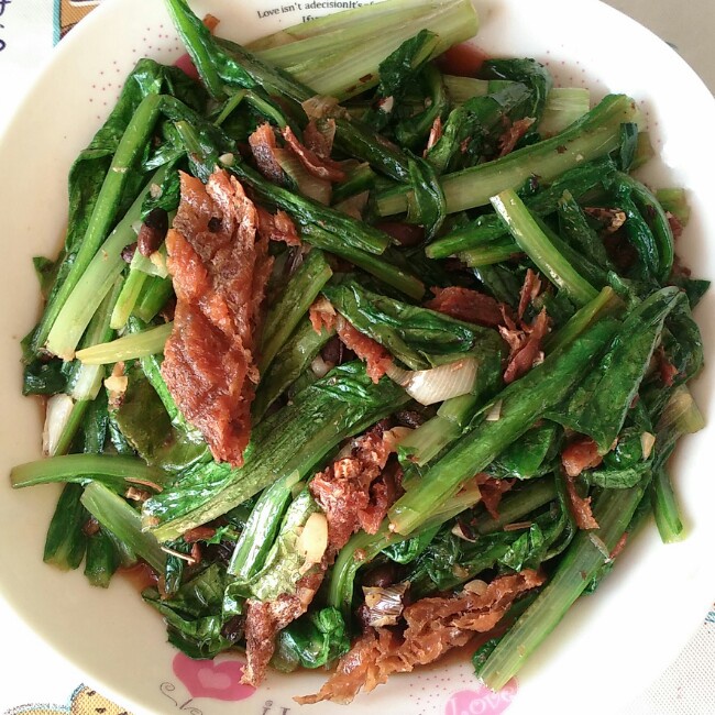 豆豉鲮鱼油麦菜