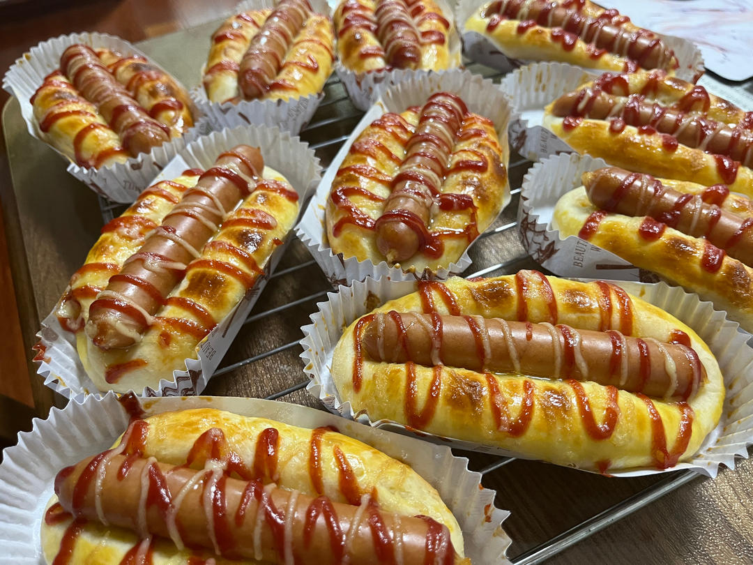 松软香肠小面包（松下面包机版）