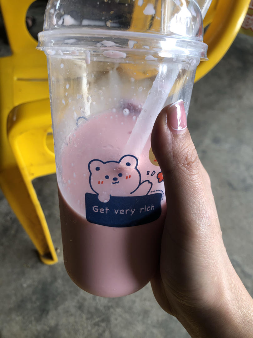 泰剧网红饮料pink ice milk粉红冻奶