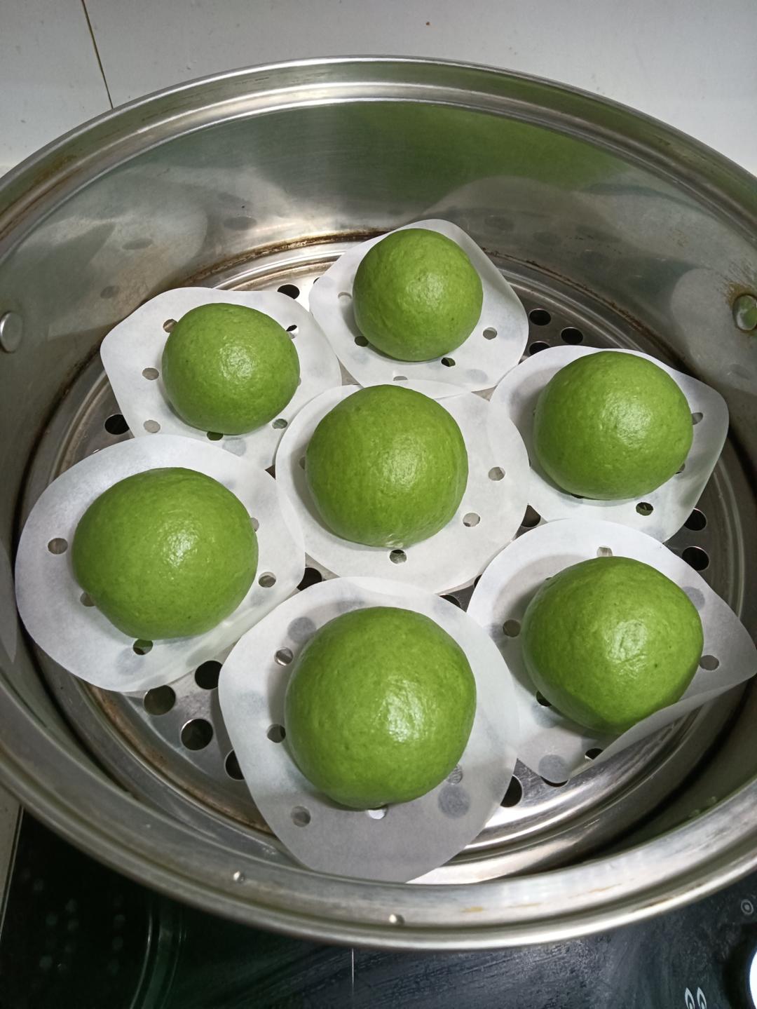 菠菜千层馒头  翠绿蓬松暄软  细腻光滑的秘密   附细节视频