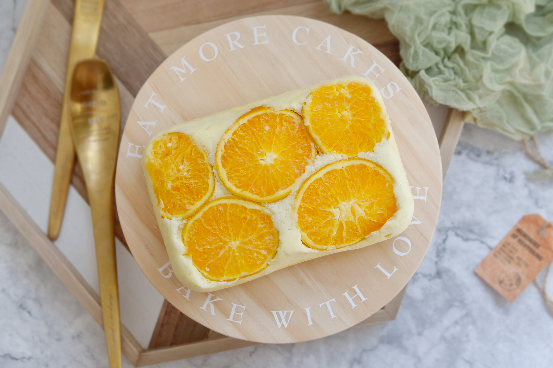 橙香蒸蛋糕的做法