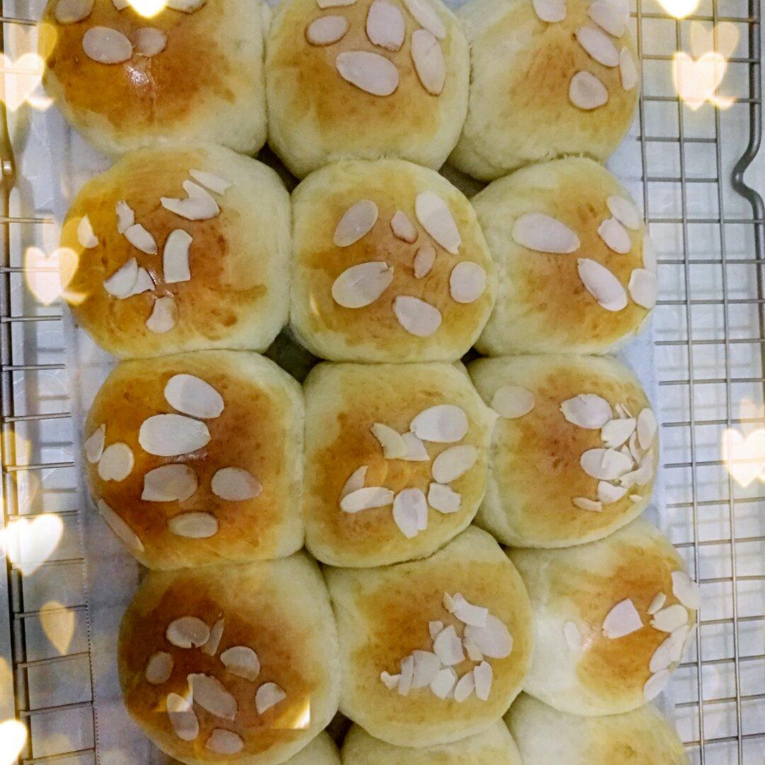 鲜奶油小餐包（一次发酵）