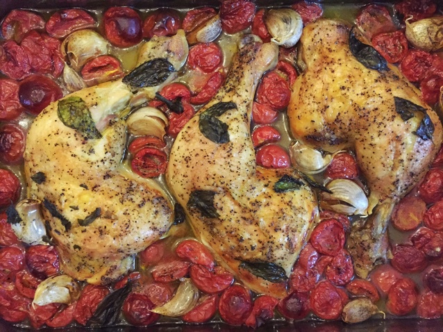 番茄大蒜香草烤鸡腿（庄祖宜）