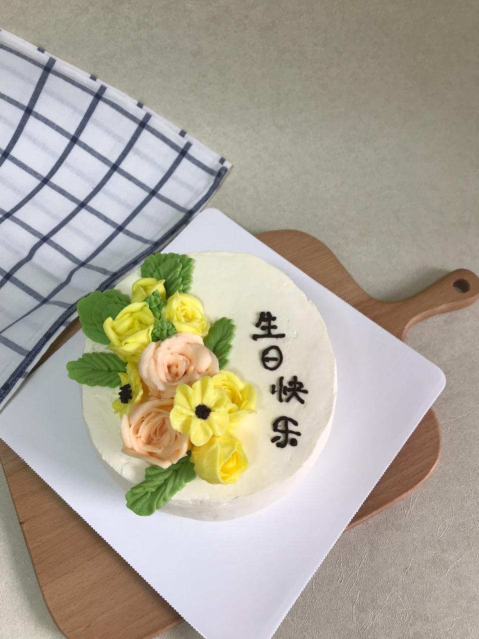 小麦子自创韩式裱花奶酪霜
