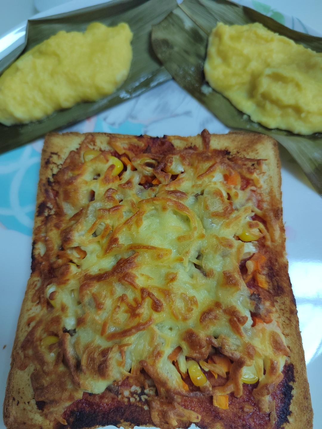 一人份吐司披萨【最好吃的披萨·快手营养早餐】