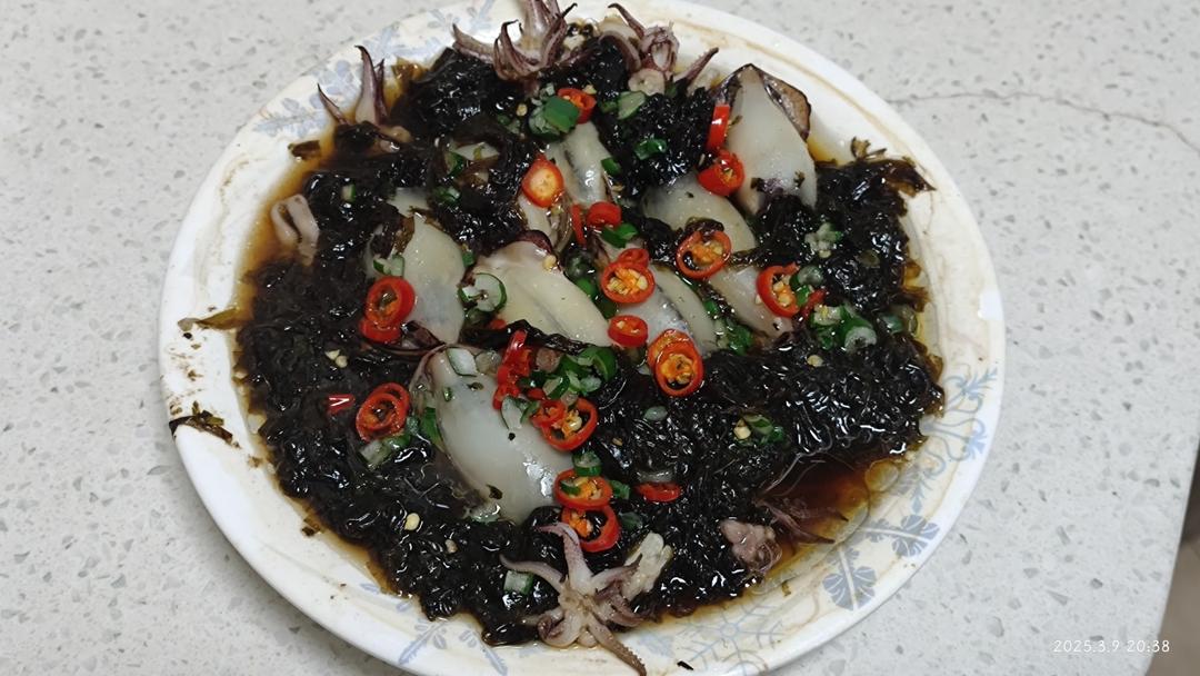 紫菜蒸鱿鱼