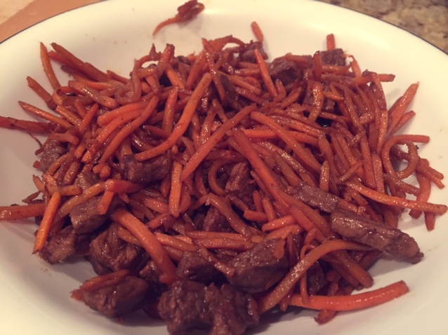 胡萝卜炒肉