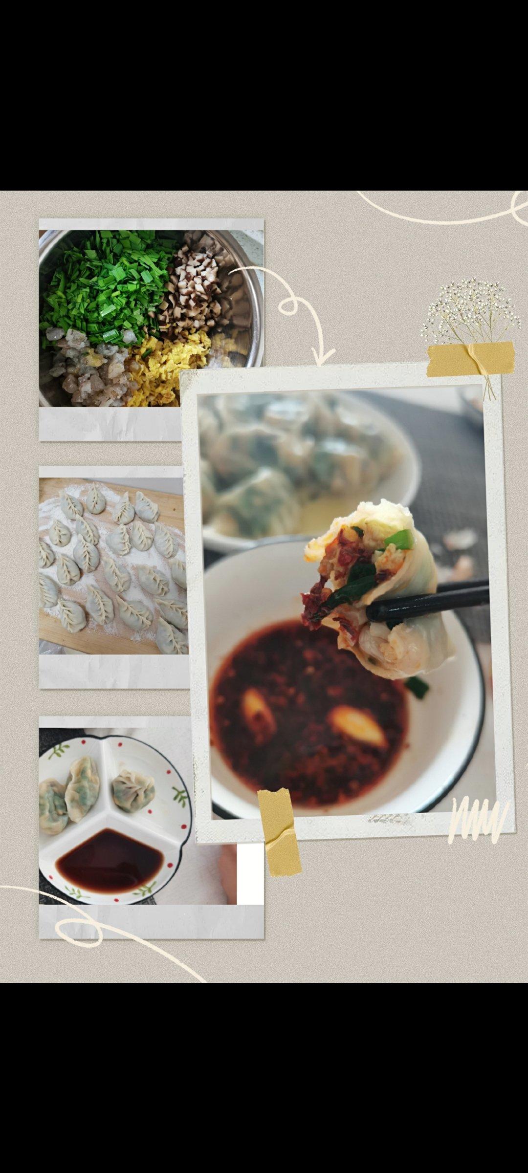 经典的韭菜鸡蛋馅儿饺子 怎么吃都不会腻