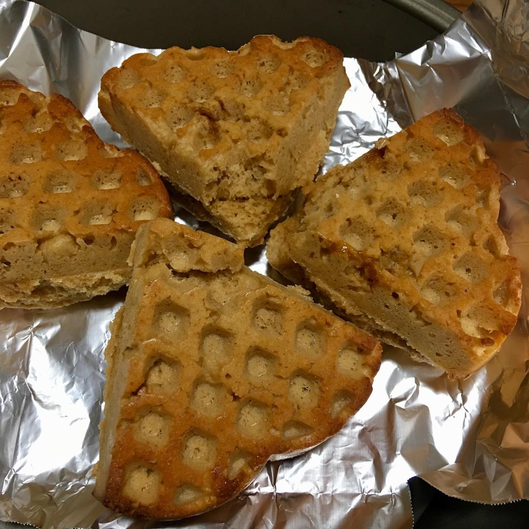 低脂全麦肉桂华夫饼