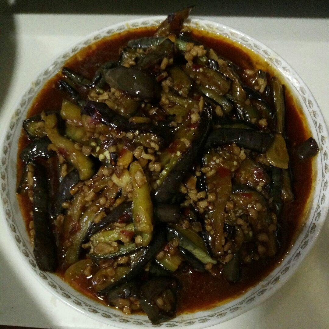 红烧肉沫茄子